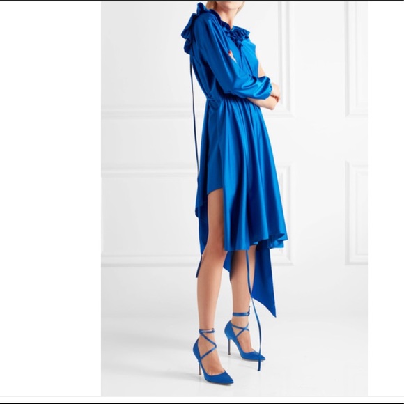 Vetements asymmetrical ruffled stretch satin - Picture 4 of 5